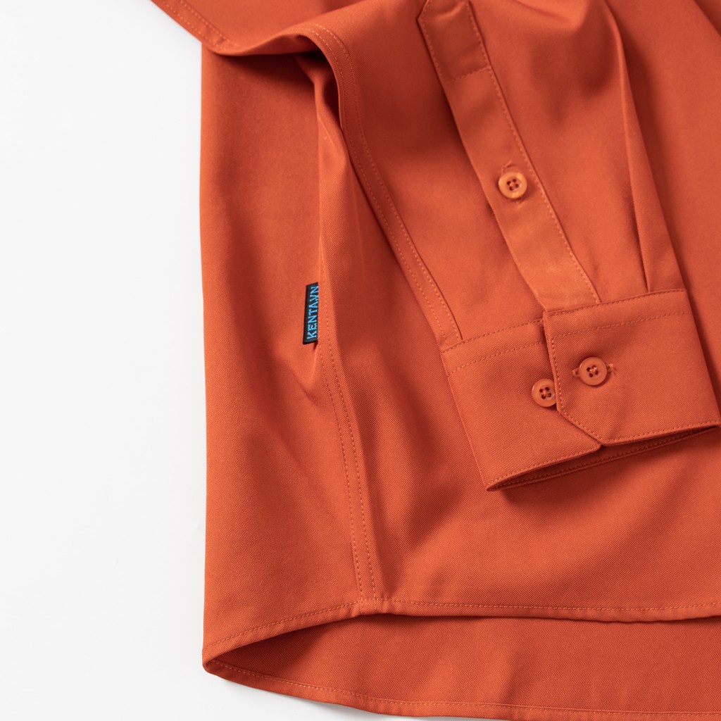 Áo Sơ Mi Nam Tay Dài Kenta Cam SMD0086