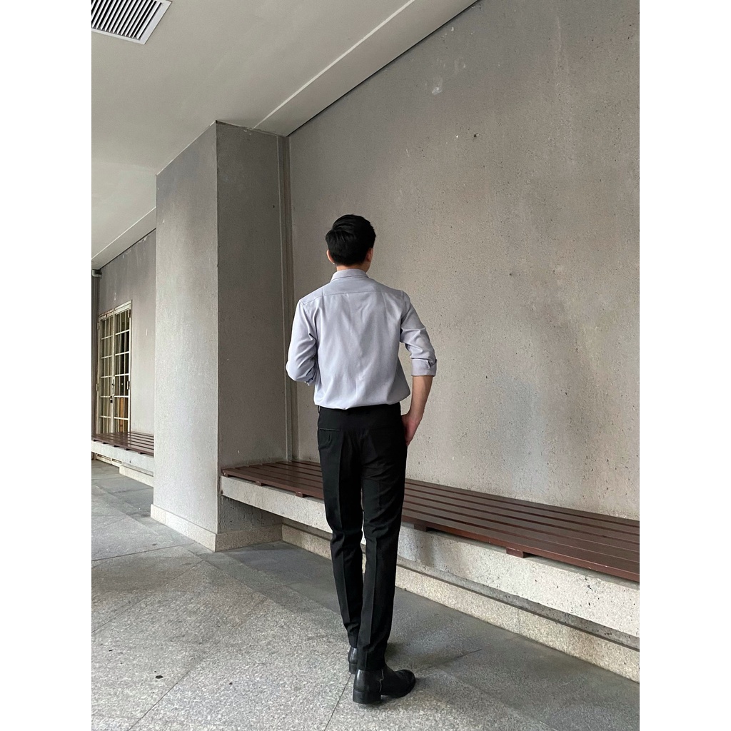 Quần tây nam Kenta Đen slimfit viền túi QTA0033