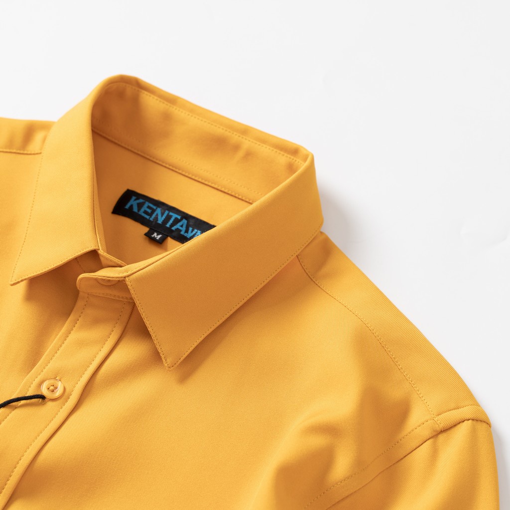Áo sơ mi tay dài nam màu vàng SMD0085