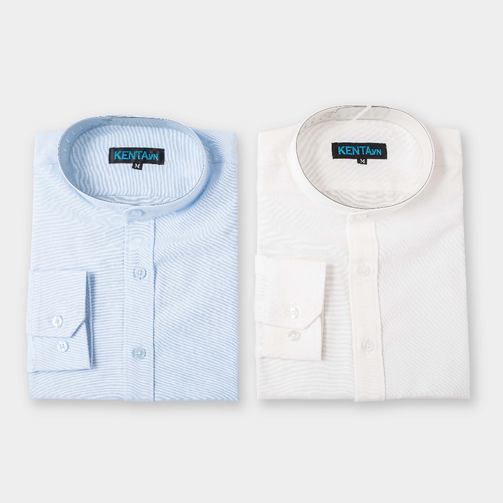 Sơ Mi Vải Oxford Cổ Trụ KENTA SMD0095