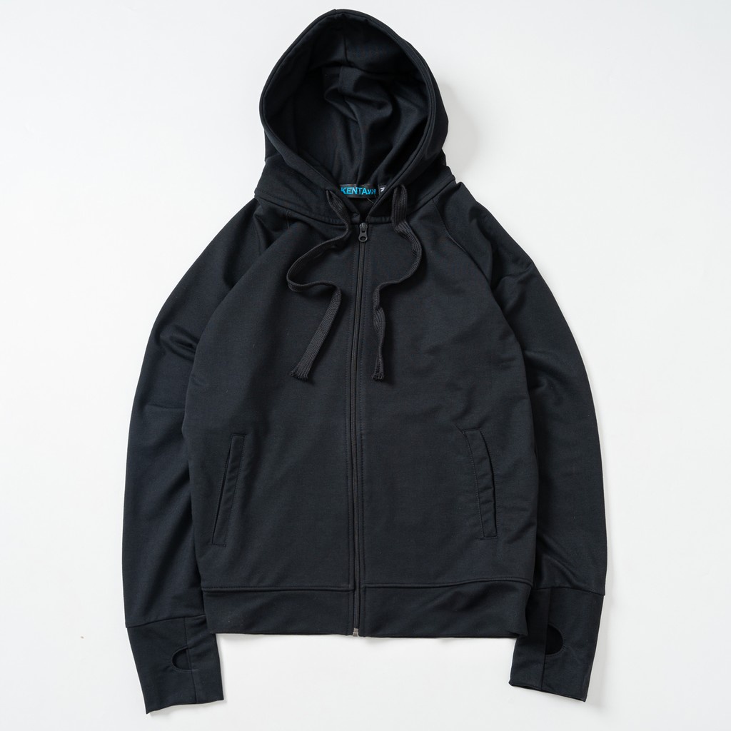 Áo khoác Kenta nam Đen xỏ ngón dây kéo AKN1178