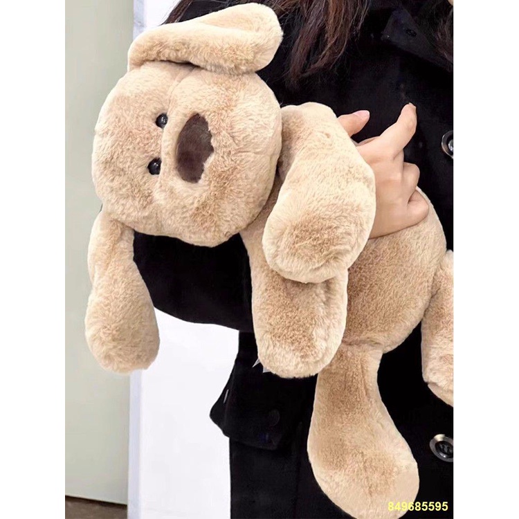 🔥Dễ thương nhỏ sữa con chó búp bê đồ chơi sang trọng con chó giường búp bê gối ngủ búp bê món quà sinh nhật