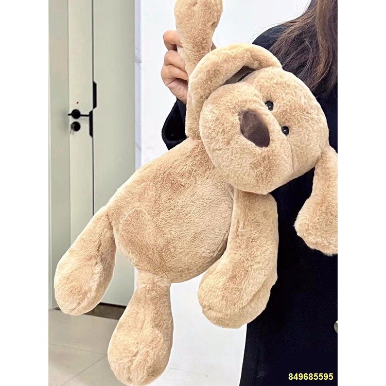 🔥Dễ thương nhỏ sữa con chó búp bê đồ chơi sang trọng con chó giường búp bê gối ngủ búp bê món quà sinh nhật