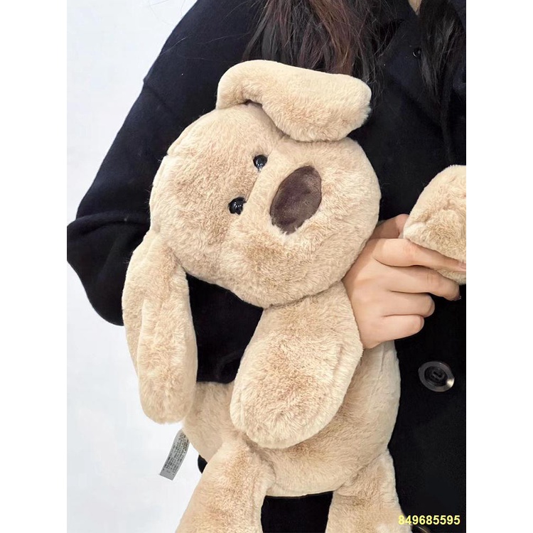 🔥Dễ thương nhỏ sữa con chó búp bê đồ chơi sang trọng con chó giường búp bê gối ngủ búp bê món quà sinh nhật