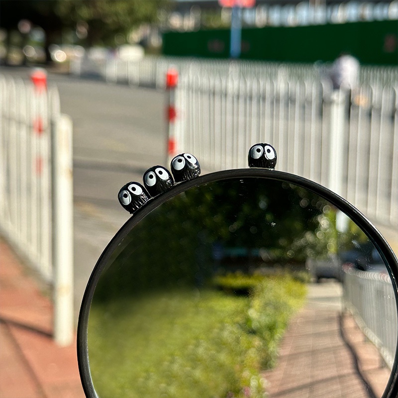 Miếng Dán Trang Trí Gương Chiếu Hậu Xe Hơi Mini In Hình Hoạt Hình Dễ Thương