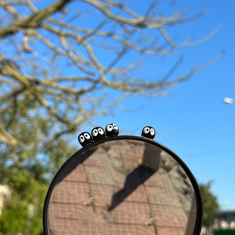 Miếng Dán Trang Trí Gương Chiếu Hậu Xe Hơi Mini In Hình Hoạt Hình Dễ Thương