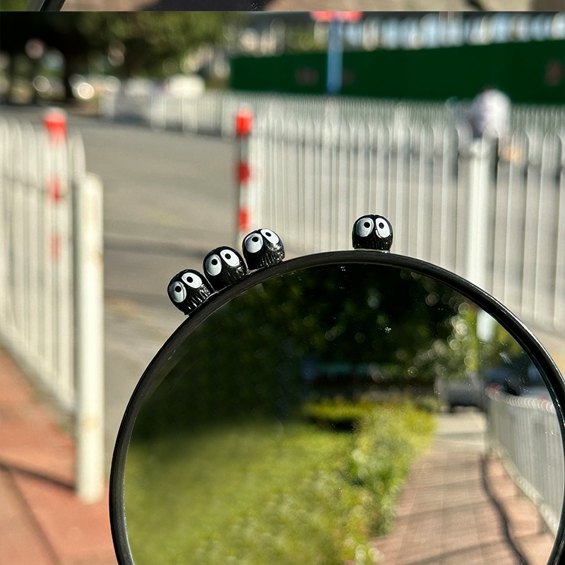 Miếng Dán Trang Trí Gương Chiếu Hậu Xe Hơi Mini In Hình Hoạt Hình Dễ Thương