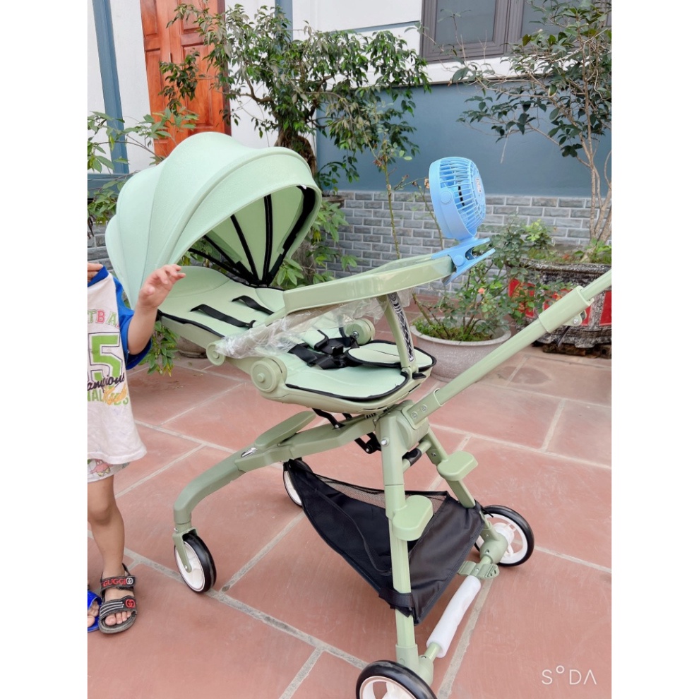 Xe đẩy đảo chiều gấp gọn S600 cao cấp nằm ngang cho bé sơ sinh  cao cấp_KHO SỈ HOA ĐỖ