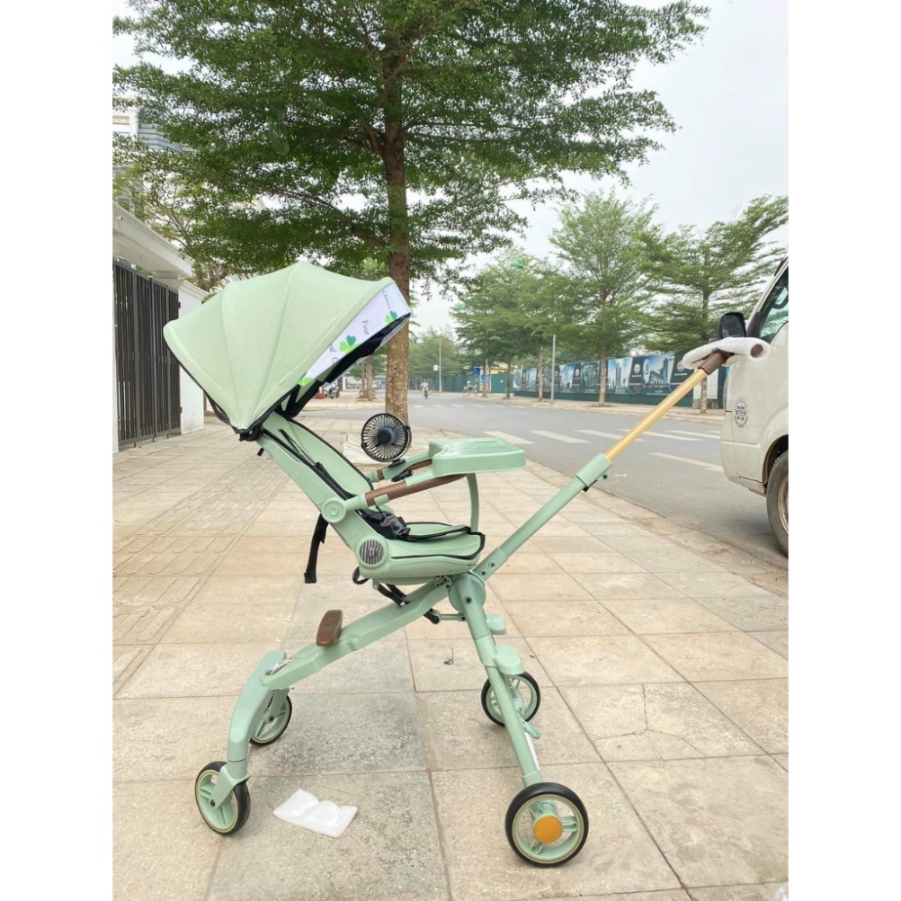 Xe đẩy đảo chiều gấp gọn S600 cao cấp nằm ngang cho bé sơ sinh  cao cấp_KHO SỈ HOA ĐỖ