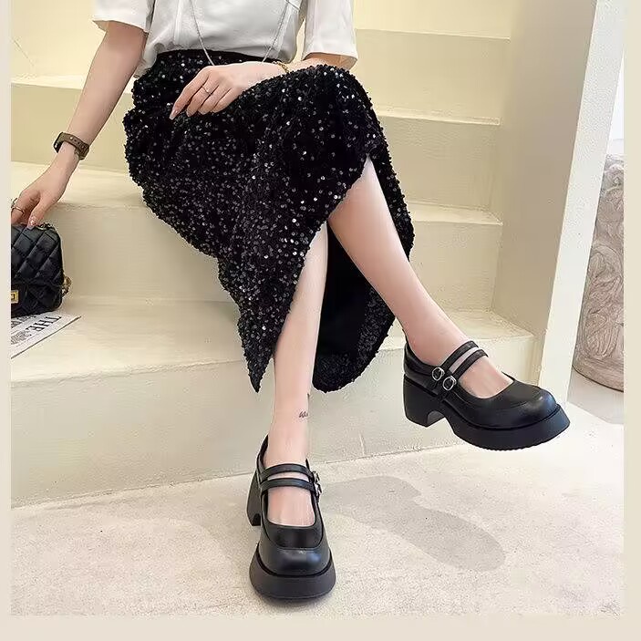 Giày Cao Gót Đế Dày Thiết Kế Đơn Giản Thời Trang