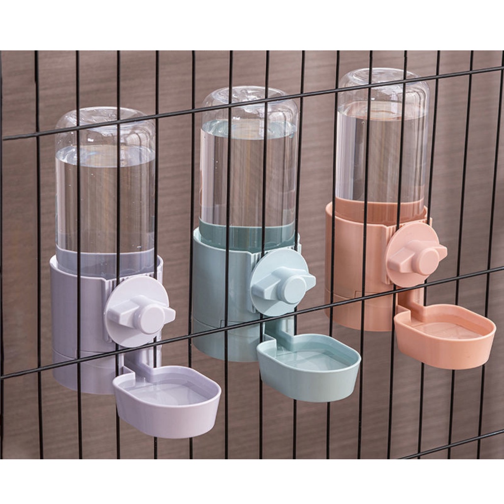 Bình nước gắn chuồng, bình bát thức ăn treo lồng để sàn tự động đa năng Hoshi Pet BN03 cho chó mèo