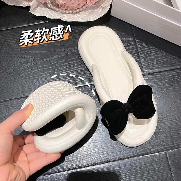 Dép Nhựa EVA Đính Nơ Dễ Thương Thời Trang Đi Biển Cho Bé Gái