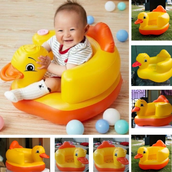 Ghế hơi tập ngồi hình con vịt đáng yêu cho bé cao cấp_KHO SỈ HOA ĐỖ