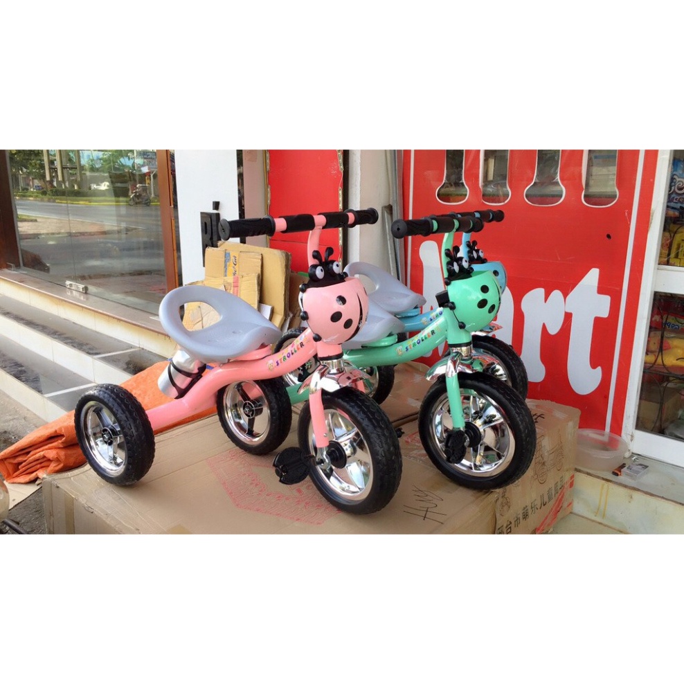 Xe đạp ba bánh con bọ tặng kèm bình nước cao cấp_KHO SỈ HOA ĐỖ