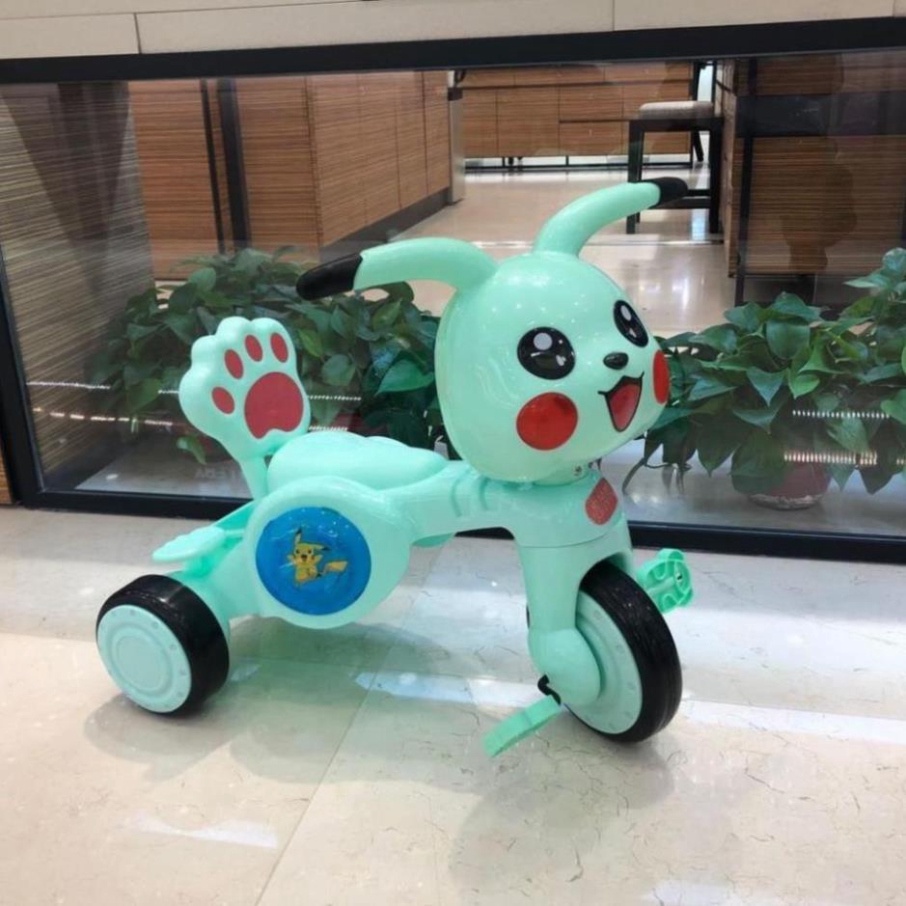 Xe đạp 3 bánh Pikachu phát nhạc cho bé cao cấp_KHO SỈ HOA ĐỖ
