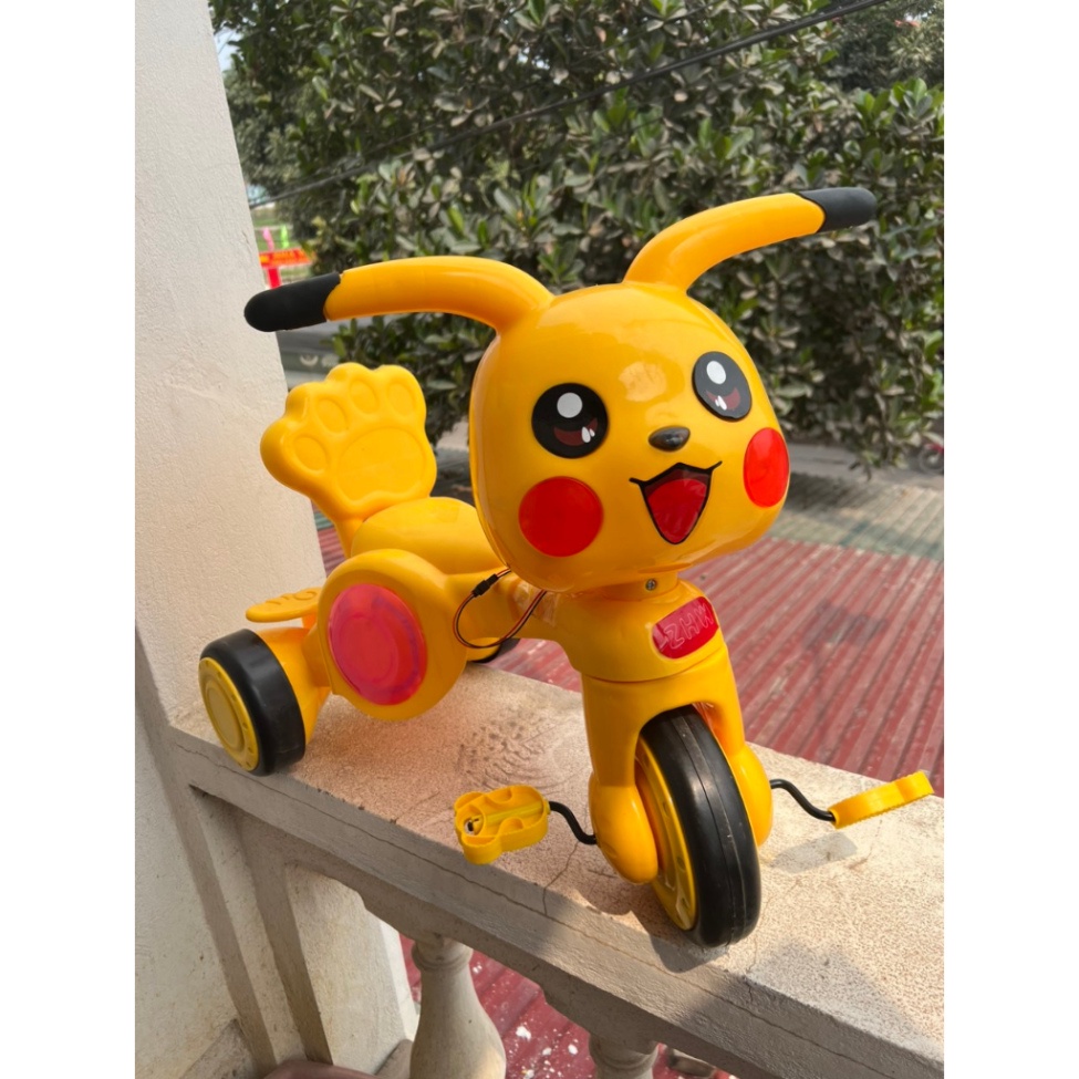 Xe đạp 3 bánh Pikachu phát nhạc cho bé cao cấp_KHO SỈ HOA ĐỖ