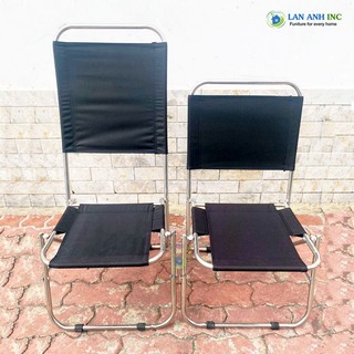 Ghế xếp inox cafe mini lưng cao câu cá du lịch dã ngoại giá rẻ [ GIAO HỎA TỐC]