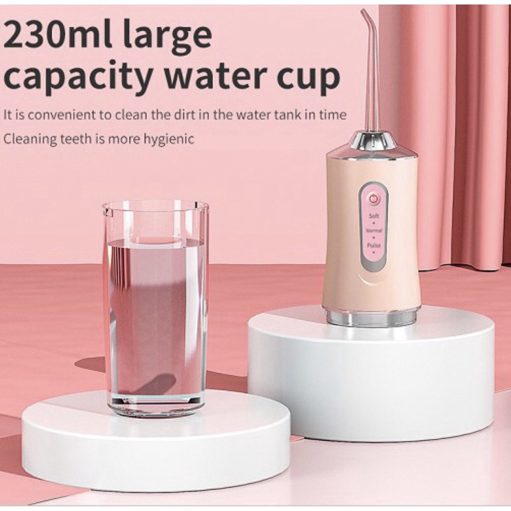 Giá tận gốc - hàng chuẩn Máy Tăm Nước Cầm Tay Oral Irrigator Vệ Sinh Răng Miêng Siêu Sạch
