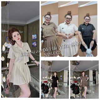 Sét váy xếp ly big size ms02