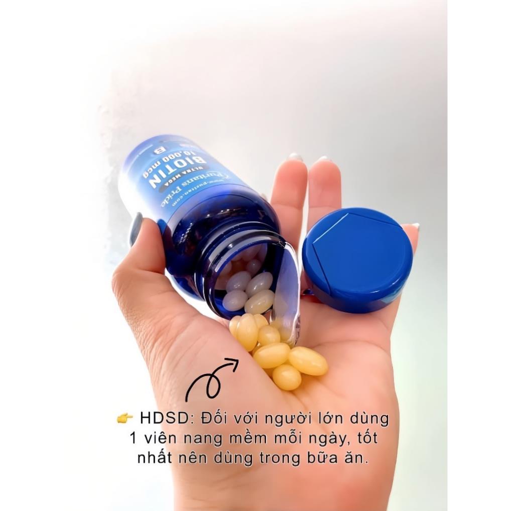 Viên Uống Biotin 10000mcg Puritan's Pride Mọc Tóc Giảm Rụng Tóc 100 VIÊN