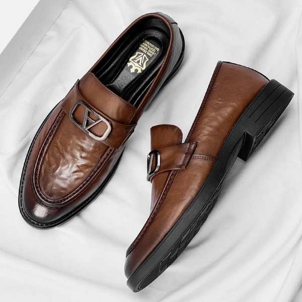 Giày Lười Da Thoáng Khí Thời Trang Mùa Xuân Cho Nam