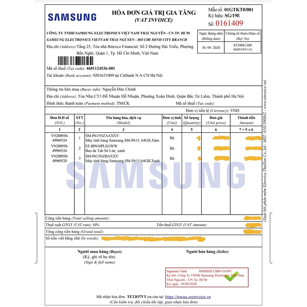 Máy tính bảng Samsung Galaxy Tab S6 Lite  SM-P619 Hàng chính hãng
