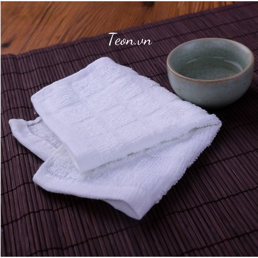 Khăn Trắng Vuông, Khăn Tem 25x25 Cotton 100%, Khăn Lau Tay Thấm Hút Nước Tốt(Teon.vn) | BigBuy360 - bigbuy360.vn