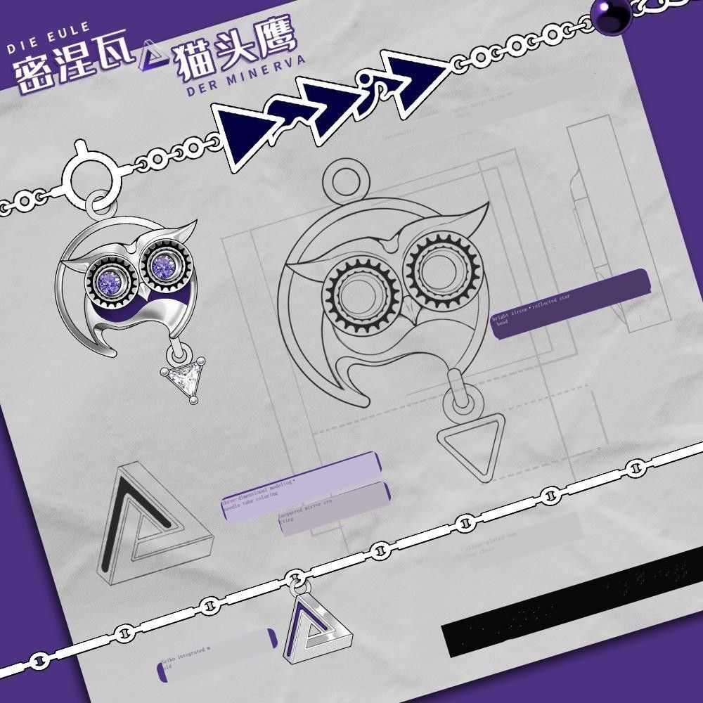 Minerva s Owl MBTI Vòng Tay Ấn Tượng Chính Hãng Wisdom and Philosophy Bullet INTP Cá Tính