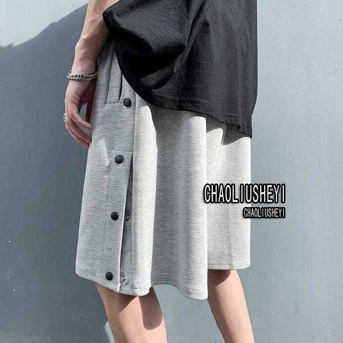 Quần Short Thể Thao Ống Rộng Cài Nút Thời Trang Mùa Hè Cho Nam