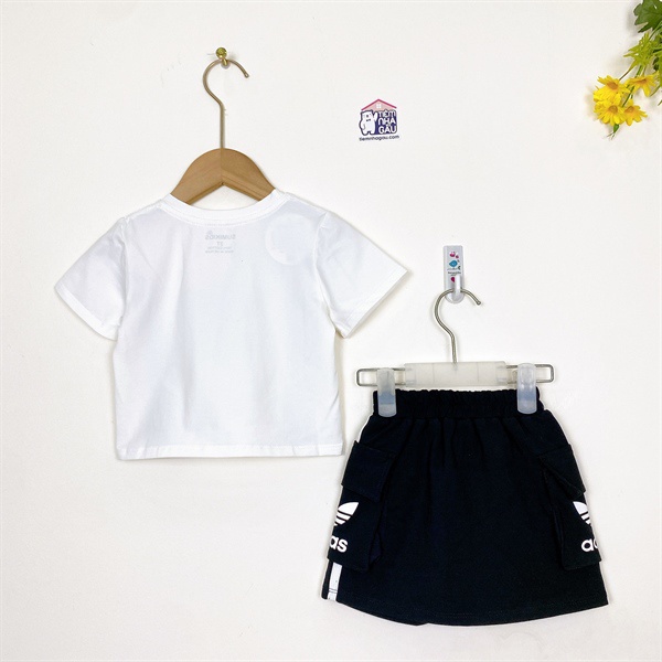 BG167 - Set kiểu chân váy chip adidas trắng 2/15