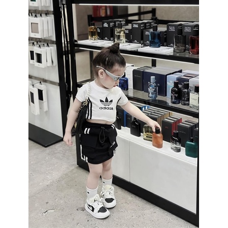 BG167 - Set kiểu chân váy chip adidas trắng 2/15