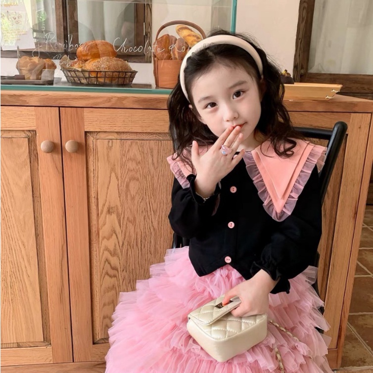 Váy bé gái phong cách Phương Tây sang chảnh size đại 10-32kg Đầm cho bé gái mặc thu đông thanh lịch, nhẹ nhàng