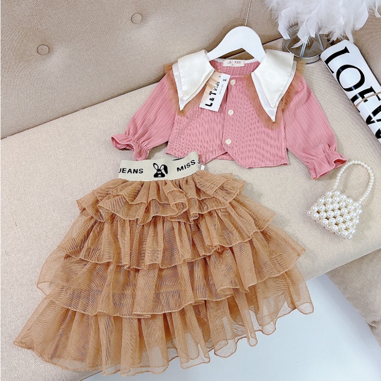 Váy bé gái phong cách Phương Tây sang chảnh size đại 10-32kg Đầm cho bé gái mặc thu đông thanh lịch, nhẹ nhàng