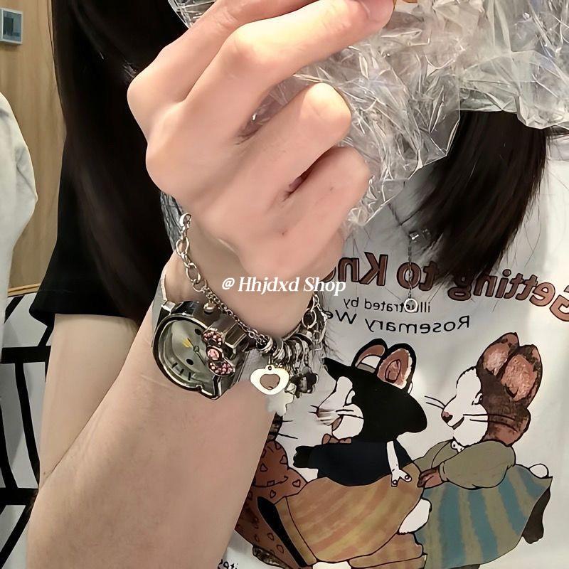 Đồng Hồ Đeo Tay Hellokitty Y2K Millennium Nữ Tính Thời Trang