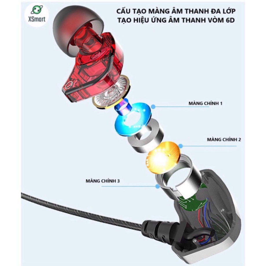 Tai Nghe Nhét Tai HiFi S2000 Pro Super Bass Chống Ồn Cực Tốt, Âm Thanh Khủng, Chơi Game Ngon hot hot HOT