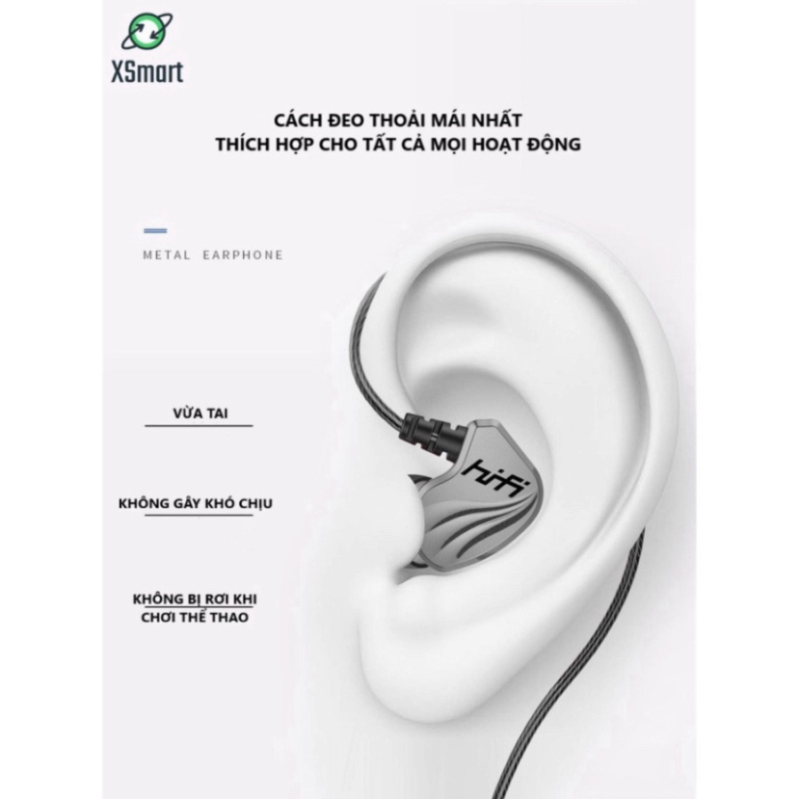 Tai Nghe Nhét Tai HiFi S2000 Pro Super Bass Chống Ồn Cực Tốt, Âm Thanh Khủng, Chơi Game Ngon hot hot HOT