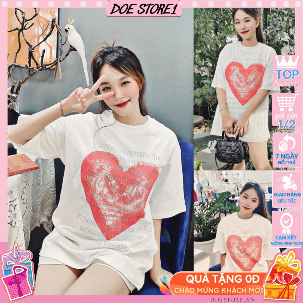 Áo phông nữ quảng châu xịn chữ đá to siêu hot ảnh video shop chụp thật