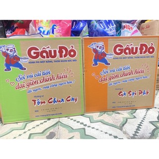 Thùng 30 Gói Mì Tôm Gấu Đỏ (30 gói x 63g)
