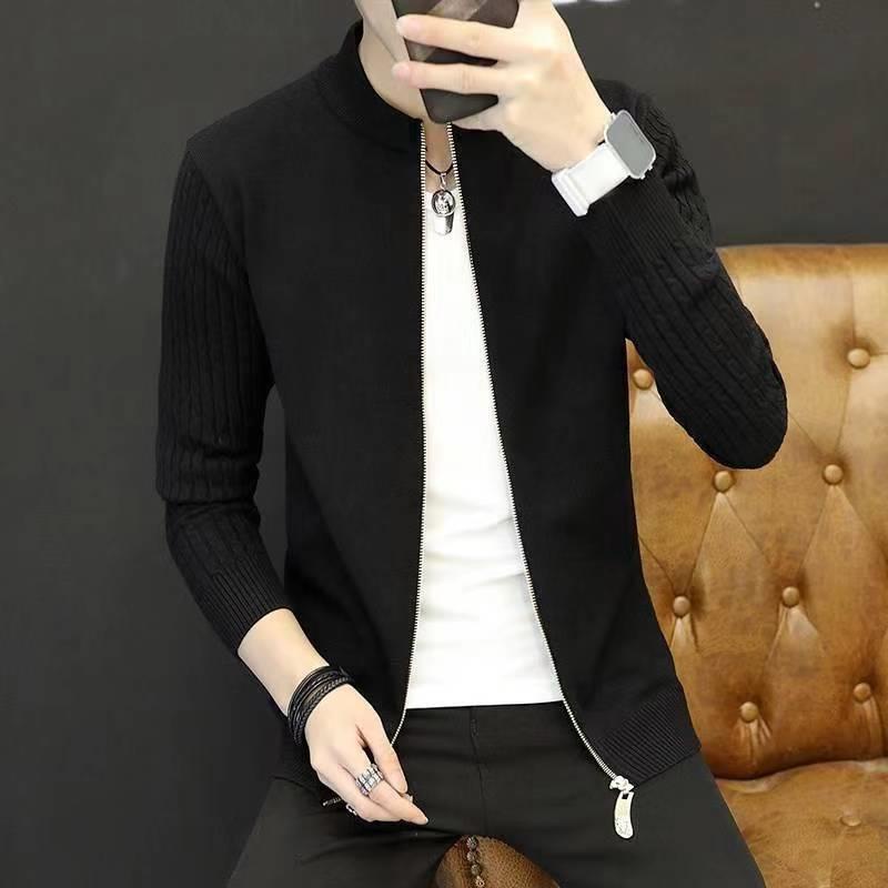 Áo Khoác Len Khóa Kéo Thời Trang Thu Đông Phong Cách Mới Cho Nam