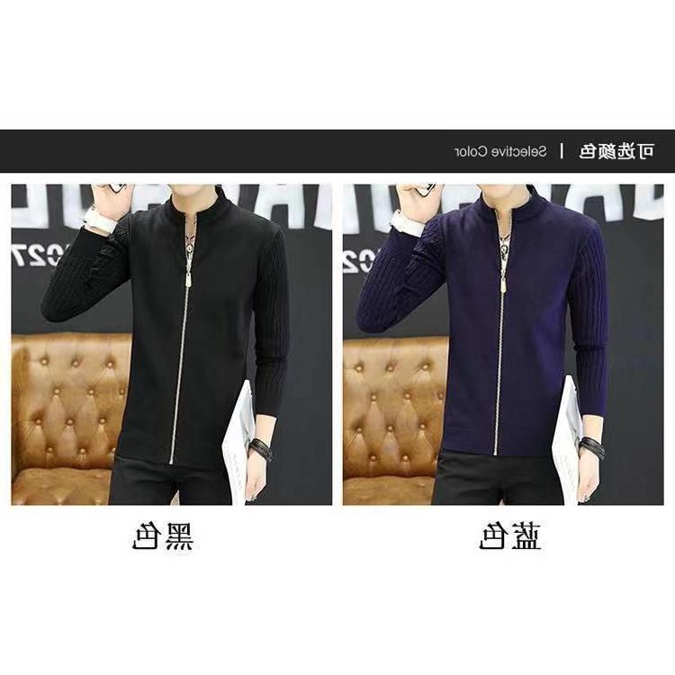 Áo Khoác Len Khóa Kéo Thời Trang Thu Đông Phong Cách Mới Cho Nam