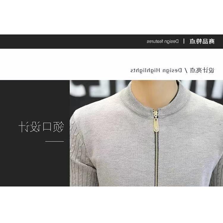 Áo Khoác Len Khóa Kéo Thời Trang Thu Đông Phong Cách Mới Cho Nam