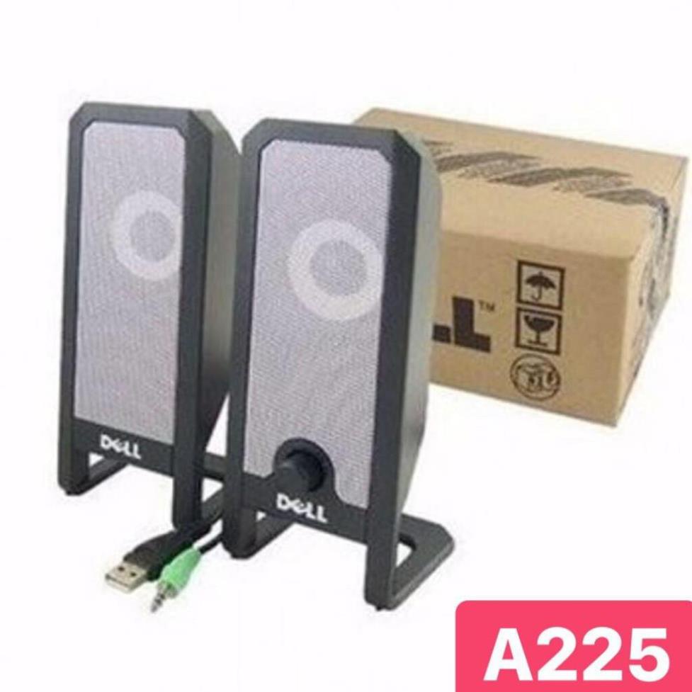 Loa Máy Vi Tính Để Bàn 2.0 DELL A225 Nguồn USB - Loa Nghe Nhạc PC Laptop Có Dây Gaming Mini.