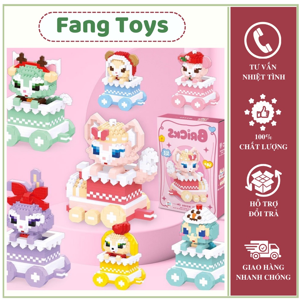 Đồ chơi lắp ráp mô hình tàu lửa nhân vật hoạt hình disney dễ thương, thích hợp làm quà tặng cho trẻ em