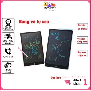 Bảng viết tự xóa bảng vẽ tự xóa bảng viết điện tử màn hình lcd đơn sắc, đa sắc 8.5 inch, 12 inch kèm bút vẽ cho bé
