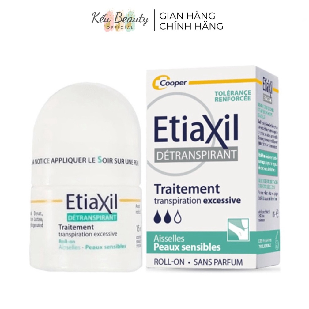 Combo 2 Lăn Khử Mùi Etiaxil Hỗ Trợ Cải Thiện Mùi Hôi Chính Hãng Pháp 15Ml