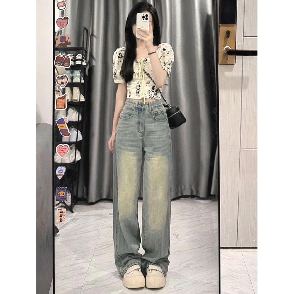 Quần Jeans Nữ Ống Rộng Chất Denim Cao Cấp, Quần Bò Nữ Ống Xuông Hottrend 2023 QC28 | BigBuy360 - bigbuy360.vn