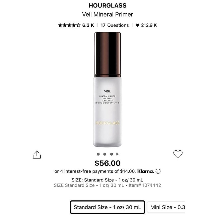 Kem lót Hourglass Vanish Airbrush Primer - Vanish Airbrush Primer 30ml