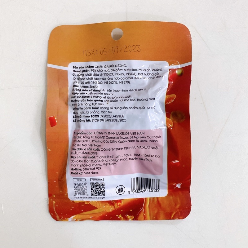 CHÂN GÀ RÚT XƯƠNG ANAN LALA VỊ TRUYỀN THỐNG