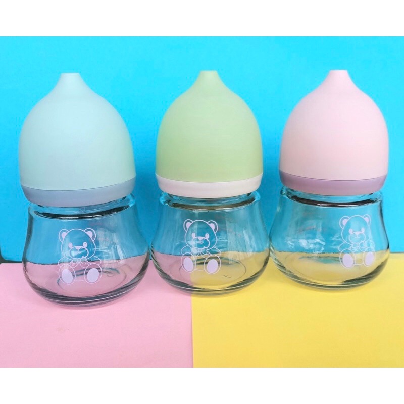 Bình sữa thuỷ tinh 120ml dày dặn cho bé