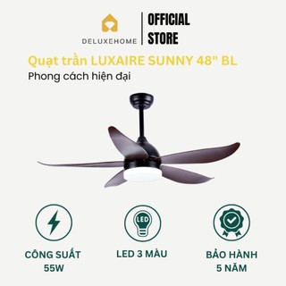 Quạt Trần SUNNY 5 Cánh Nhựa ABS Chính Hãng Luxaire Quạt Trần Mỹ LuxuryFan